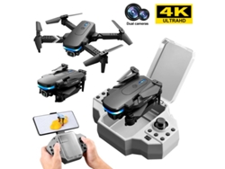 Mini Drone ENKERS Ky910 Plegable con Cámara Dual 4K 3 Baterías Autonomía: 12 Min Negro