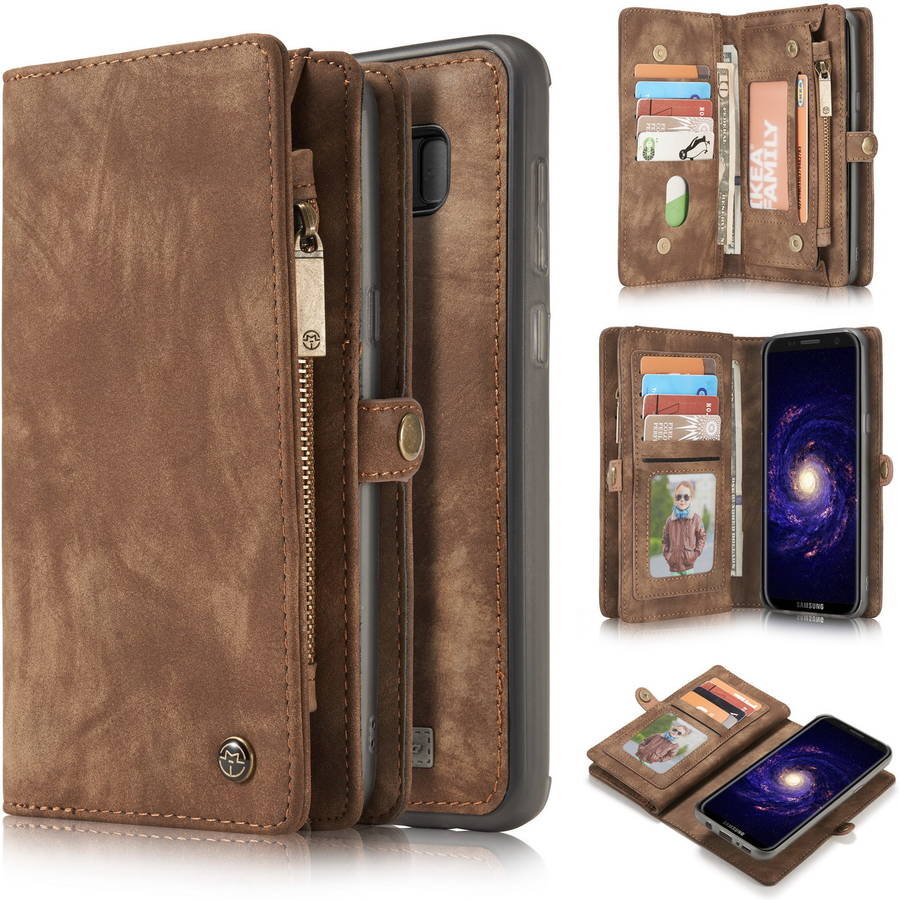 Funda Samsung Galaxy S10+ KLACK® Wallet Flip Marrón