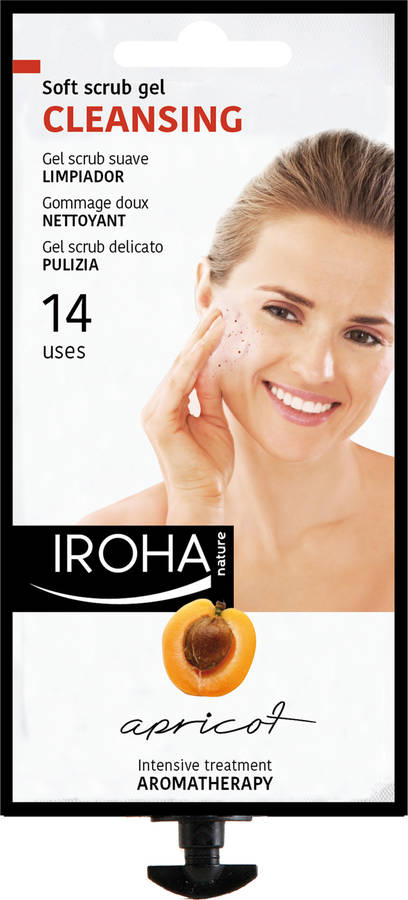 Mascarilla Facial Iroha nature get ready peeling mask 14 usos gel limpiador con albaricoque 1 unidad x 25