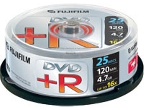 DVDR 4.7GB 25-spindle 16x 4,7 GB 25 pieza(s) FUJIFILM