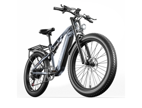 Bicicleta eléctrica SHENGMILO MX05, motor de 1000W, batería de 17,5 Ah, 40 km/h, neumáticos gruesos de 26 pulgadas