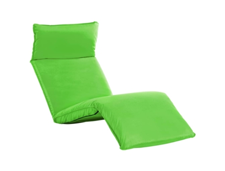 MAISON EXCLUSIVE Tumbona plegable de tela Oxford verde