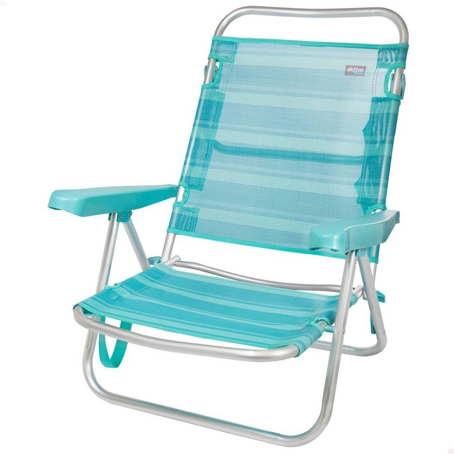 Silla de Playa AKTIVE 53962 Azul (108x60x78cm)