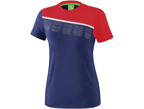 Camiseta para Mujer ERIMA 5-C Blanco, Azul, Rojo para Multideportes