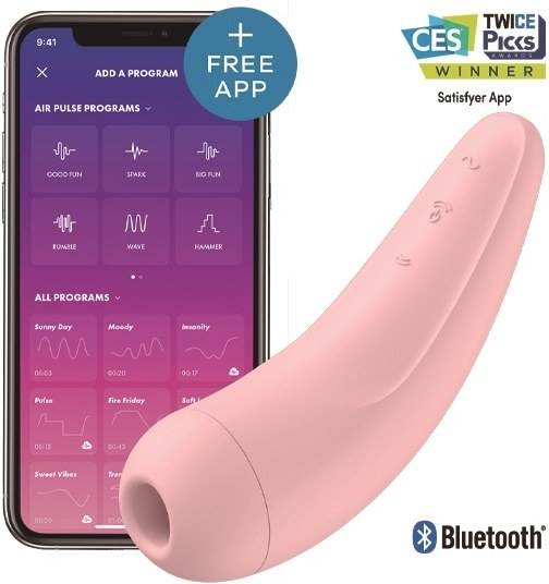 Estimulador SATISFYER Curvy 2+ con App Satisfyer Rosa