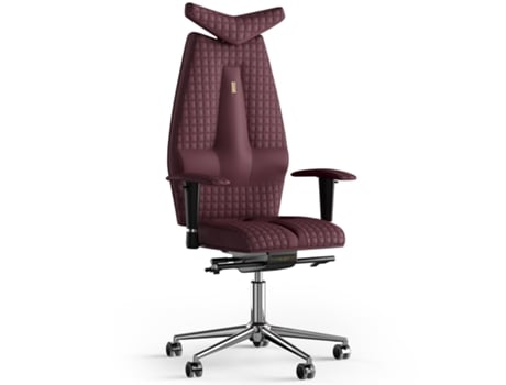 Silla de Oficina KULIK SYSTEM Jet Stitching PU Cuero (Bordo -130x50x50cm)