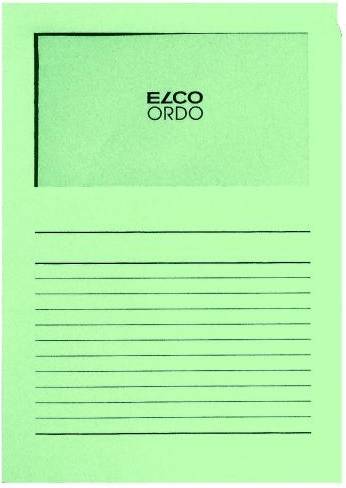 Ordoclassico Subcarpetas De papel con ventana verde caja 100 archivador elco cassico 22x31cm a4