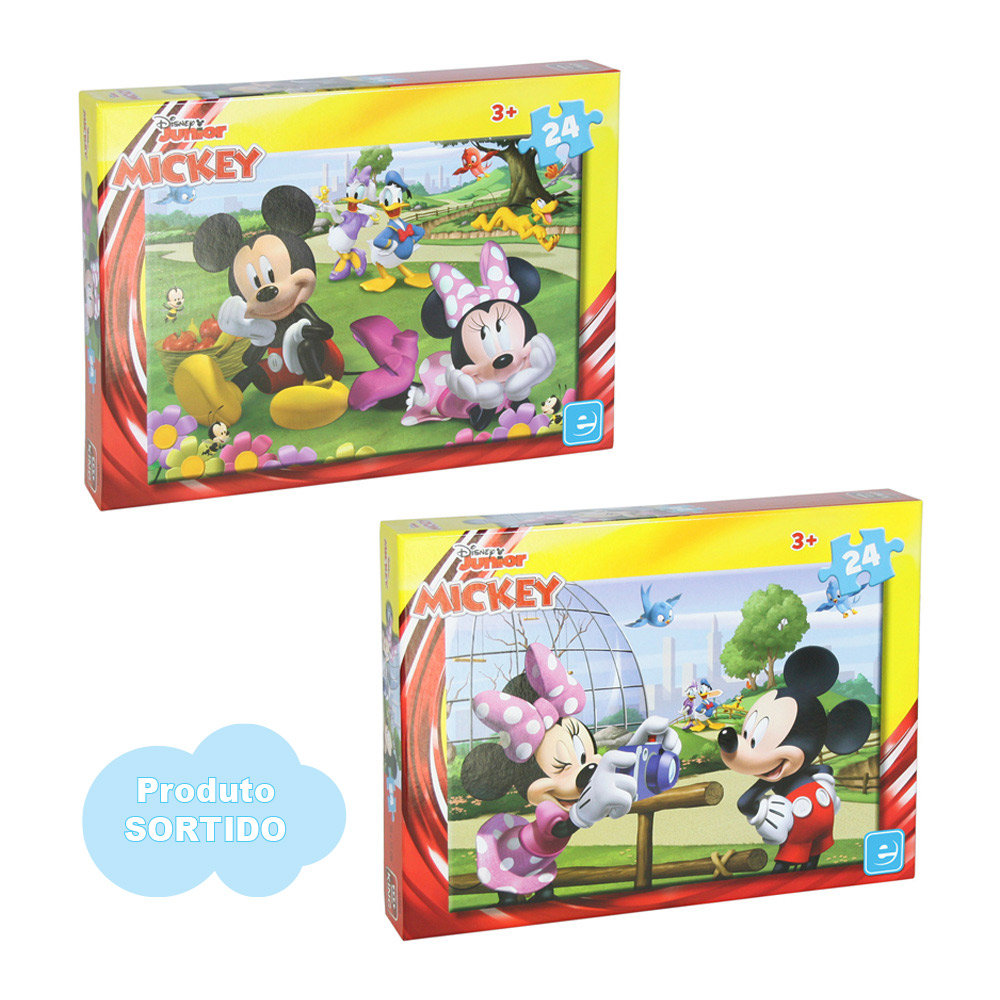 Puzzle Aleatorio EUROPRICE Mickey y Minnie II (Edad Mínima: 3 - 24 Piezas)