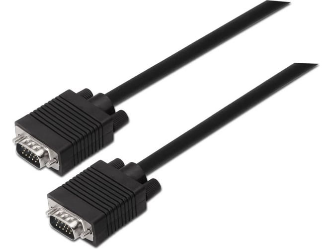 Aisens Cable Svga 3m negro a1130069 hdb15 machohdb15 doble apantallado hdb15machohdb15macho 3 para monitortelevisorproyector