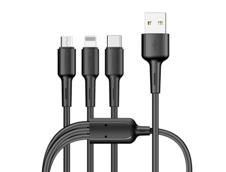 Cable Yesido Usb Pines Micro Carga Type Negro