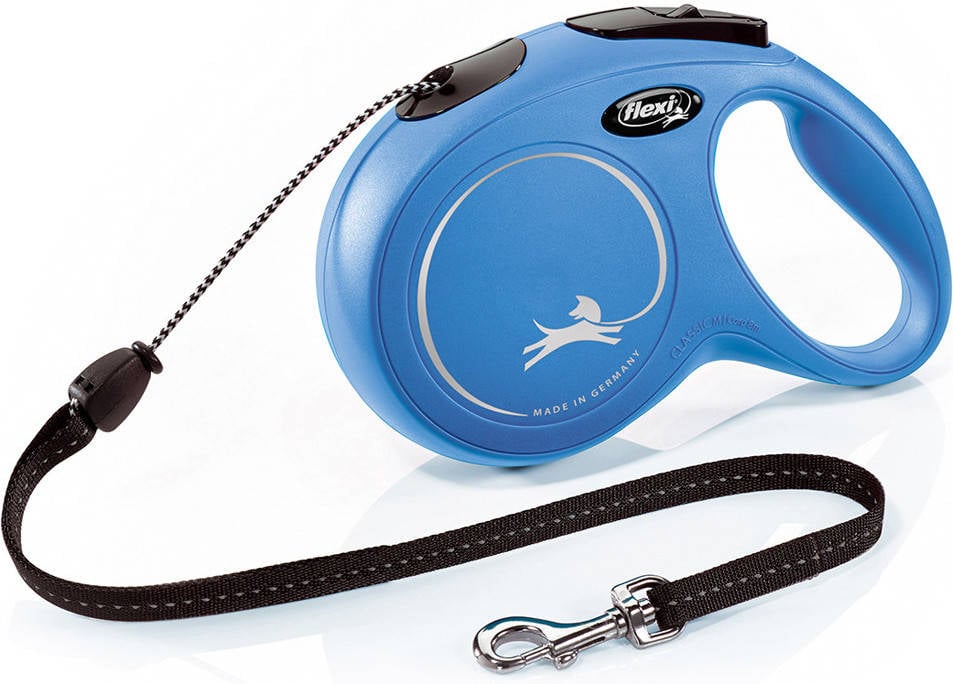 Correa para Perros FLEXI Longitud Ajustable (Azul - 8 m - Hasta: 12 Kg - S - Porte Pequeño)