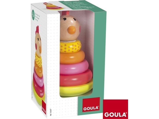 Apilable Gallina Juego jumbo pileup chicken juguete de madera