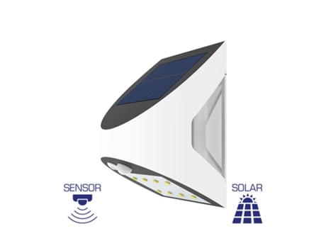 Lámpara de pared solar LED con 3W IP54 con detector de movimiento BRAYTRON