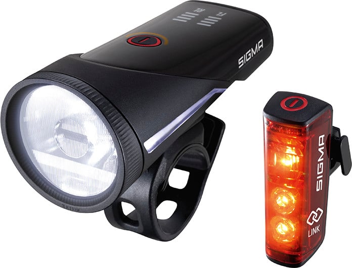 Kit De Luz SIGMA Delantera Aura Trasera Blaze Link Led Usb (Negro)