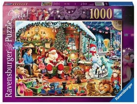 Puzzle RAVENSBURGER Let's Visit Santa! Limited Edition rompecabezas 1000 pieza(s) Vacaciones