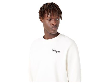 Sweatshirt para Hombre WRANGLER (L - Algodón - Blanco)