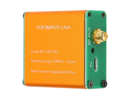 Amplificador de baixo ruído de 0,1 Mhz a 6 Ghz