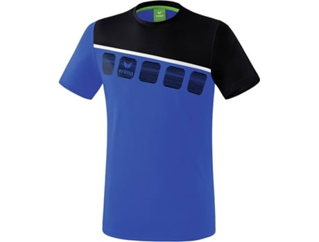 Camiseta para Niño ERIMA 5-C Negro, Blanco, Azul para Multideportes