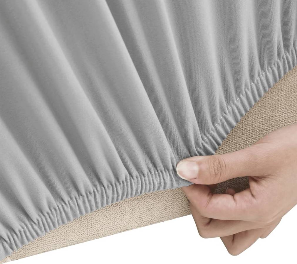 Funda Elástica Para Sillón Poliéster Jersey Gris