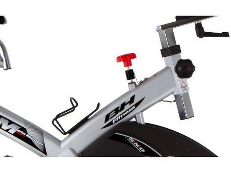 Bicicleta de Spinning BH FITNESS H919N (Gris - 112x64x104cm - Volante: 18 kg - Hasta 110 kg)