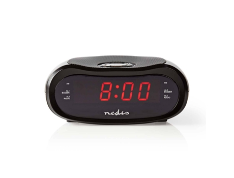 NEDIS Reloj Despertador Digital Radio Pantalla Led