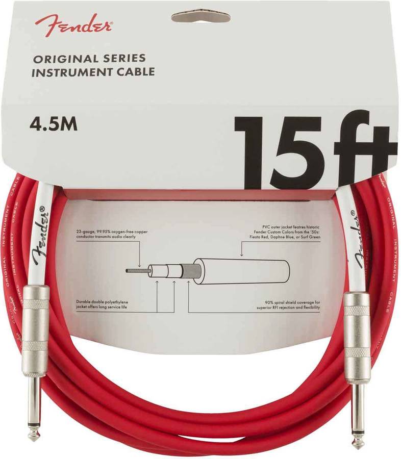 Cable para Instrumentos FENDER Professional Series Jack/Jack Red Tweed (3 m)