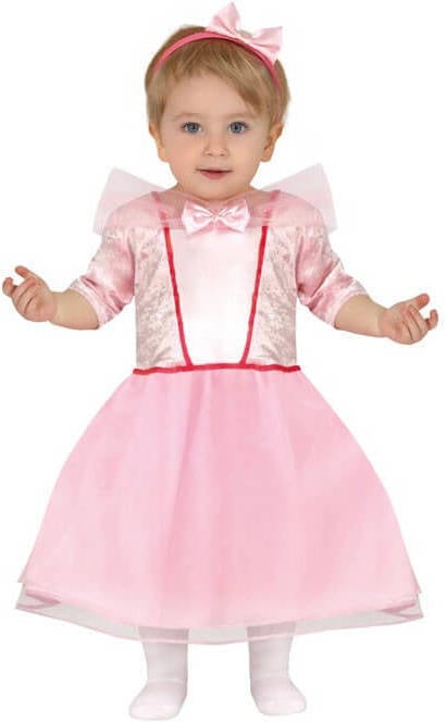 Disfraz de Bebé DISFRAZZES Princesa Rosa (Talla: 12 a 24 meses)