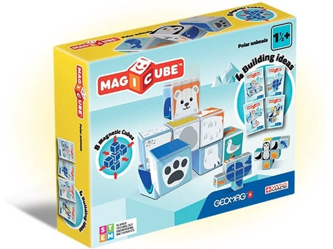 Bloques de Construcción GEOMAG MagiCube Polar Animals (8 Piezas)