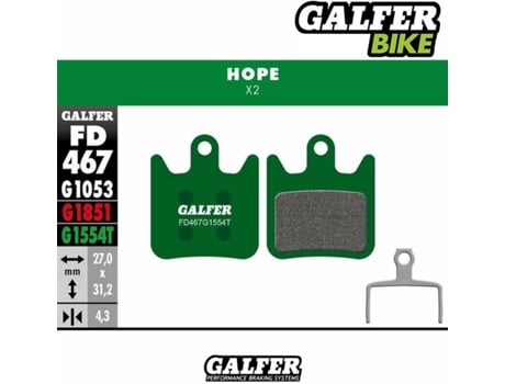 Pastillas de Freno GALFER Pro Brake Pro Hope X2