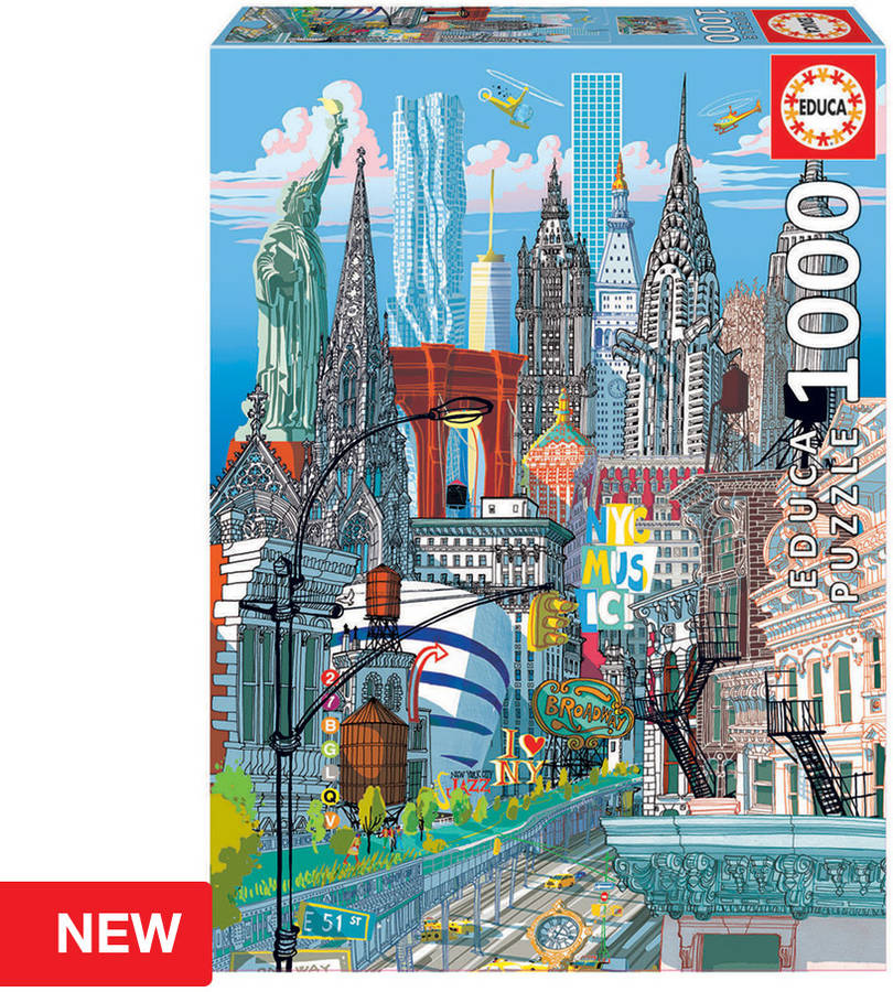 Puzzle EDUCA 200 Nueva York Citypuzzle (Edad Mínima: 12 Años - 200 Piezas)