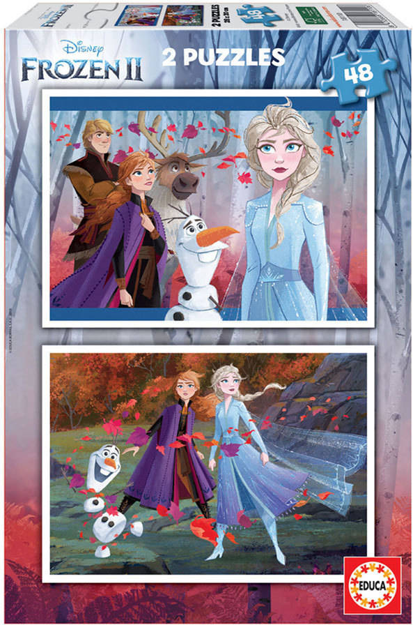 Puzzle EDUCA 2x Puzzle 48 Frozen 2 (Edad Mínima: 3 Años - 96 Piezas)