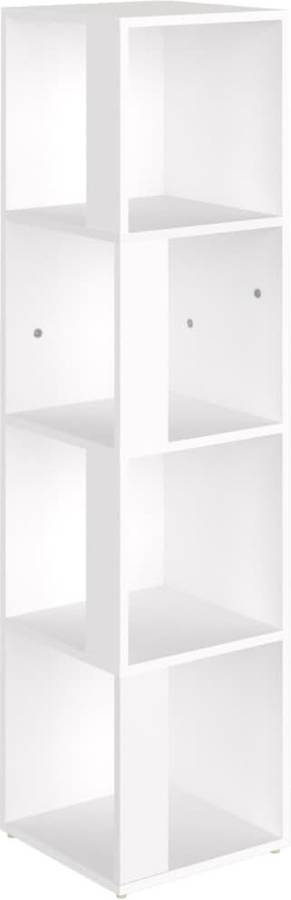 Armario De Esquina vidaxl blanco madera aglomerada 33x33x132