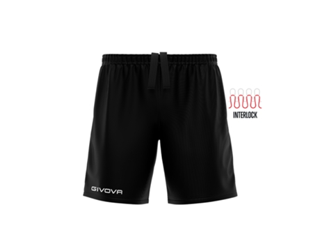 Pantalones Cortos de Fútbol para Niño Unisex GIVOVA (XS - Negro)