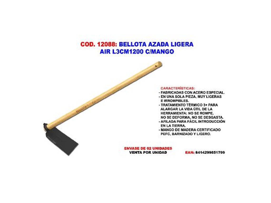 Azada C/mango Ligera - Bellota - L3cm1200.. con Ofertas en