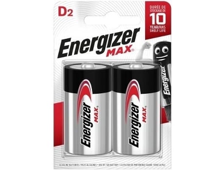 Pilas Energizer Max lr20 alkaline pack de 2 alcalinas bp2