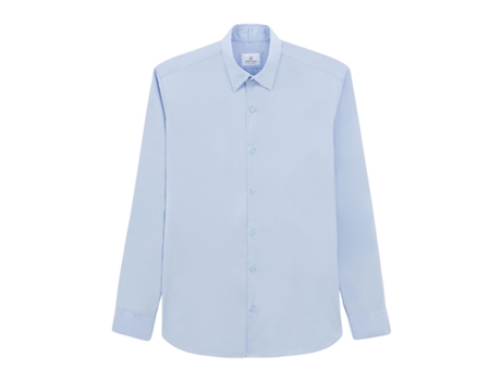 Camisa de Hombre SERGE BLANCO Larga Azul (S)