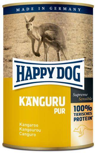 Happy Dog Lata carne de canguro 400 g pienso para perros 12x400