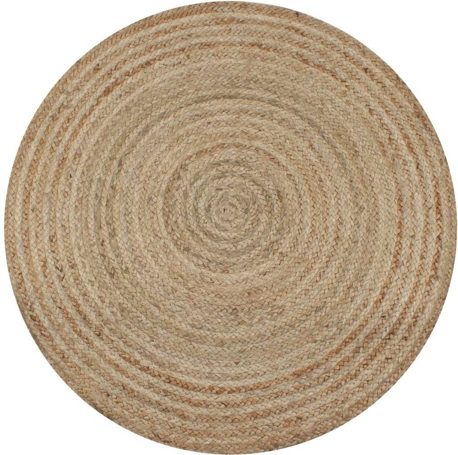 Alfombra VIDAXL Trenzado (Beige - Yute - 12 cm)