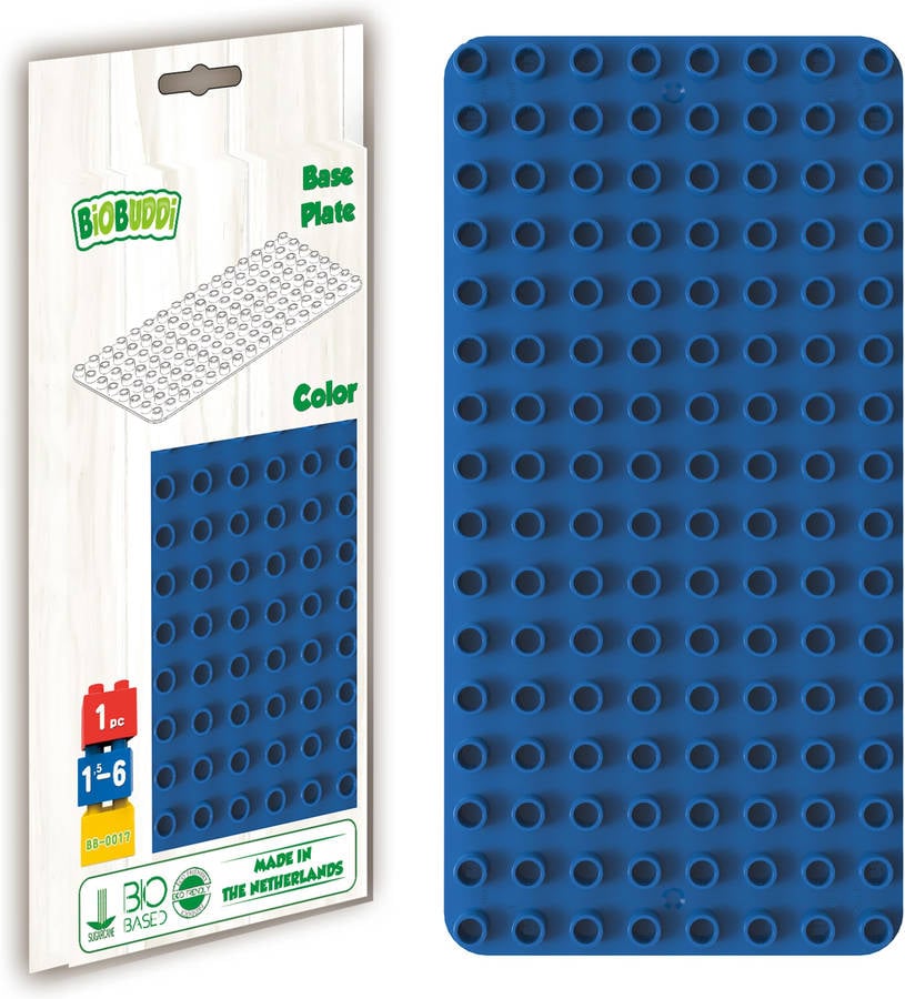 Para Construcciones Biobuddi bb0017 azul construction building baseplate placa de color bb0017blue