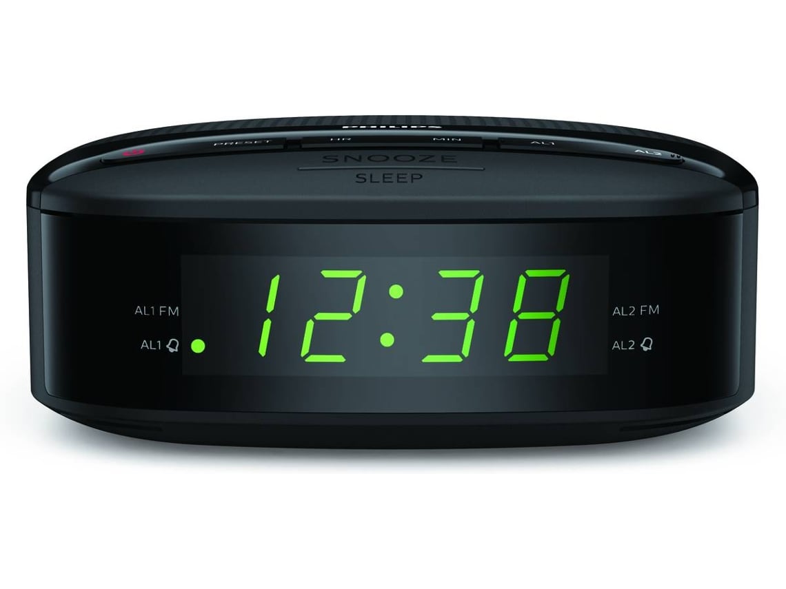 Radio Despertador PHILIPS TAR3205/12 (Negro - Digital - AM/FM