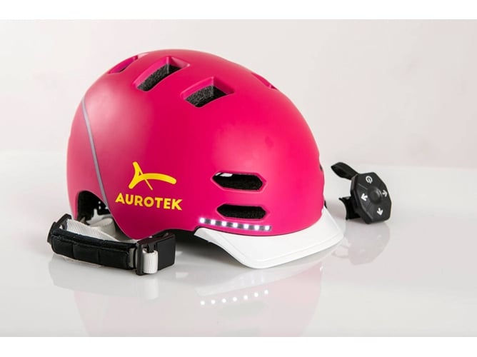 Aurotek Smart Pink casco urbano con led adultos unisex rosa medio 5461