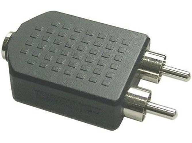 Adaptador INLINE 99343 (RCA - RCA - Negro)