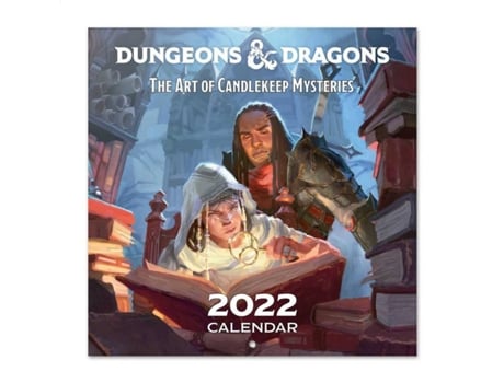 Calendario Y Mazmorras 2022 incluye de regalo pared │ anual mensual producto con licencia oficial erik editores 30x30 dungeons