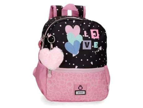 Mochila ENSO Love Vibes (Rosa - 32 x 25 x 12 cm)