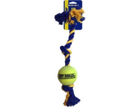 Cuerda para Perros PETSPORT Mini 3-Nudo con Tuff Ball (30+4.5cm)