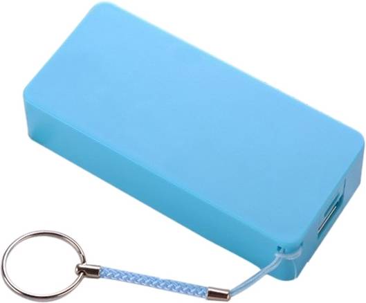 Bank 4000mah Liion azul con cable usb micro powerbank gener setty