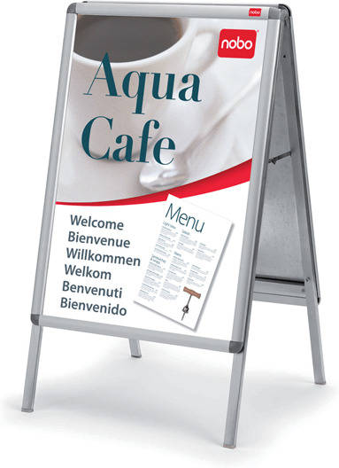 Caballete para Publicidad NOBO A-Frame (700x1000mm - Magnético: No)