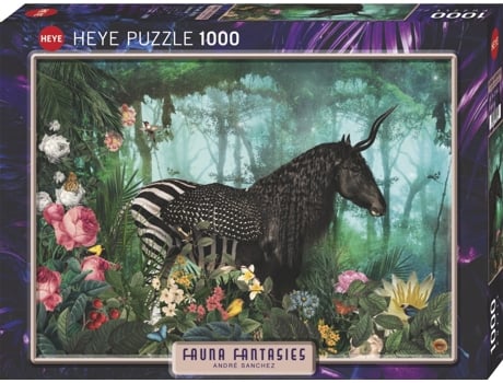 Puzzle 1000 pcs Fauna Fantasies Equpidae (9 años)