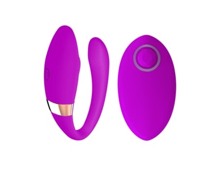 Vibrador de control remoto inalámbrico portátil invisible para mujeres (púrpura) VEANXIN