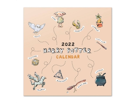 Calendario Harry Potter 2022 pared│ mensual regalos producto con licencia oficial erik editores 30x30 magical